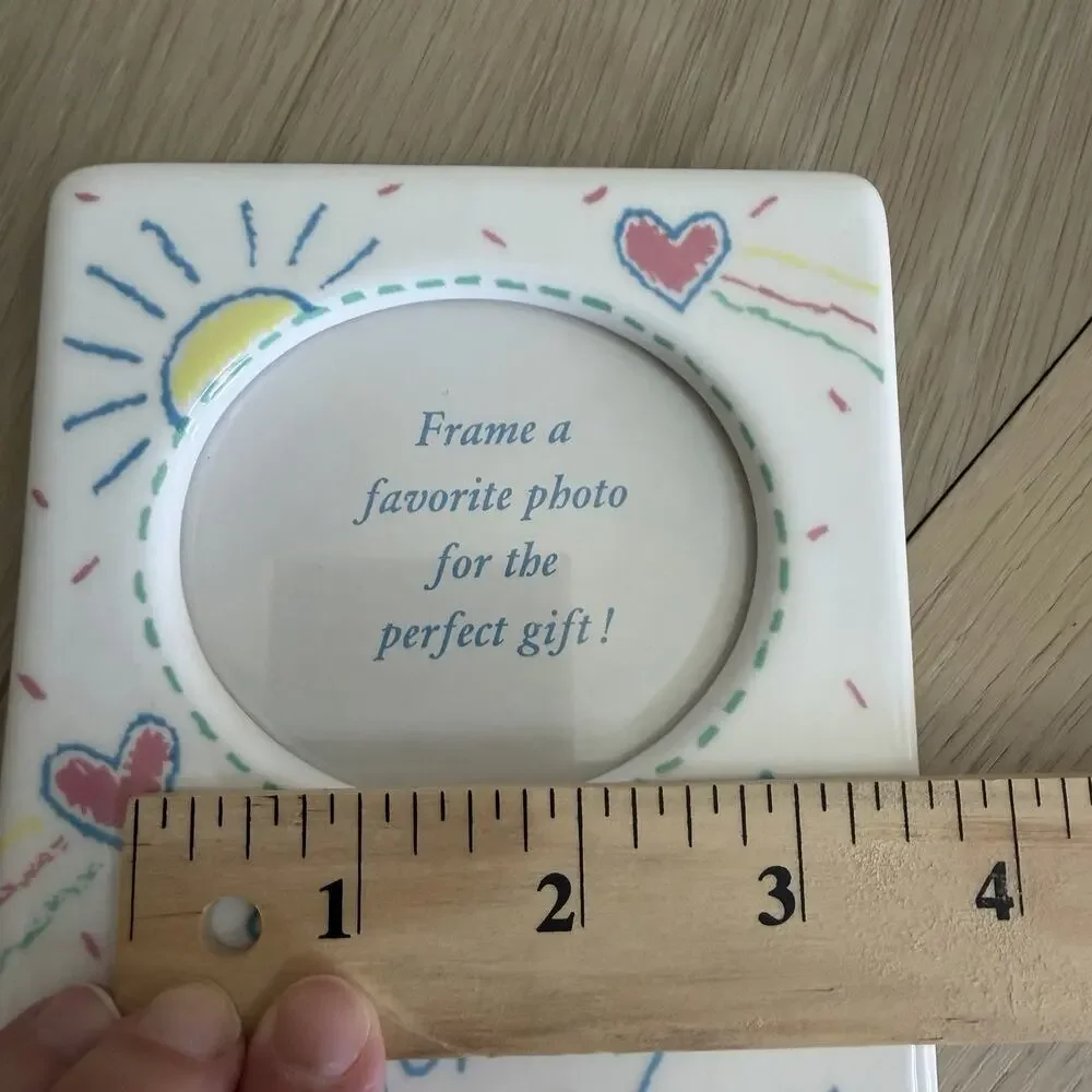 Vintage 90s Love You Mommy Photo Frame 2x3 Child’s Doodle Drawings